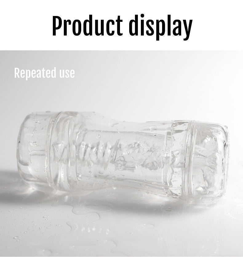 Double-Headed Transparent Juice Suction Trainer / Entrenador de succión de jugos transparente de doble cabeza