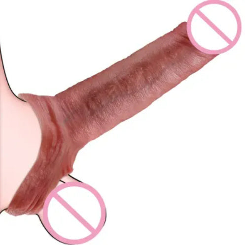 Dildo hueco de silicona líquida con textura venosa / Hollow Liquid Silicone Ribbed Dildo