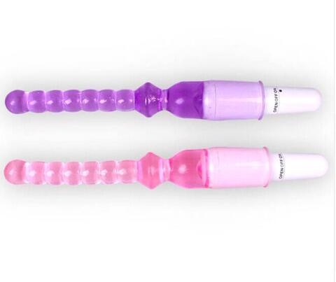 Juguete sexual anal unisex con vibración y perlas para estimulación del punto G y masturbación. / Unisex anal sex toy with vibration and beads for G-spot stimulation and masturbation.