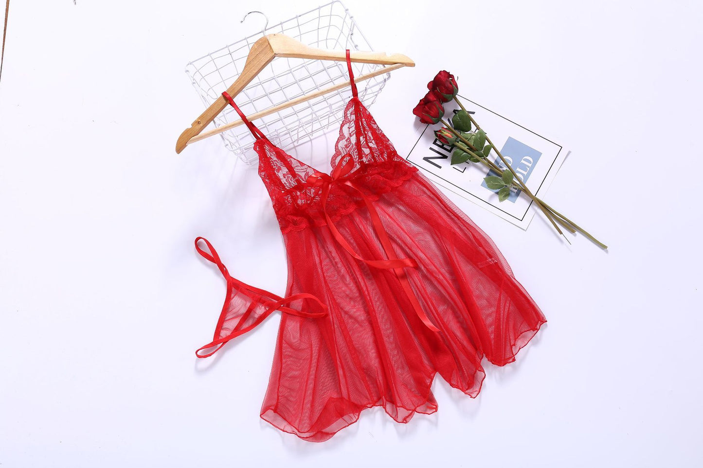 Camisón Sexy con Abertura Frontal / Front Slit Sexy Nightdress