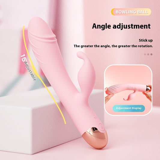 Vibrador rotatorio doble estimulación con múltiples frecuencias / Rotating Dual-Stimulation Vibrator with Multi-Frequency Modes