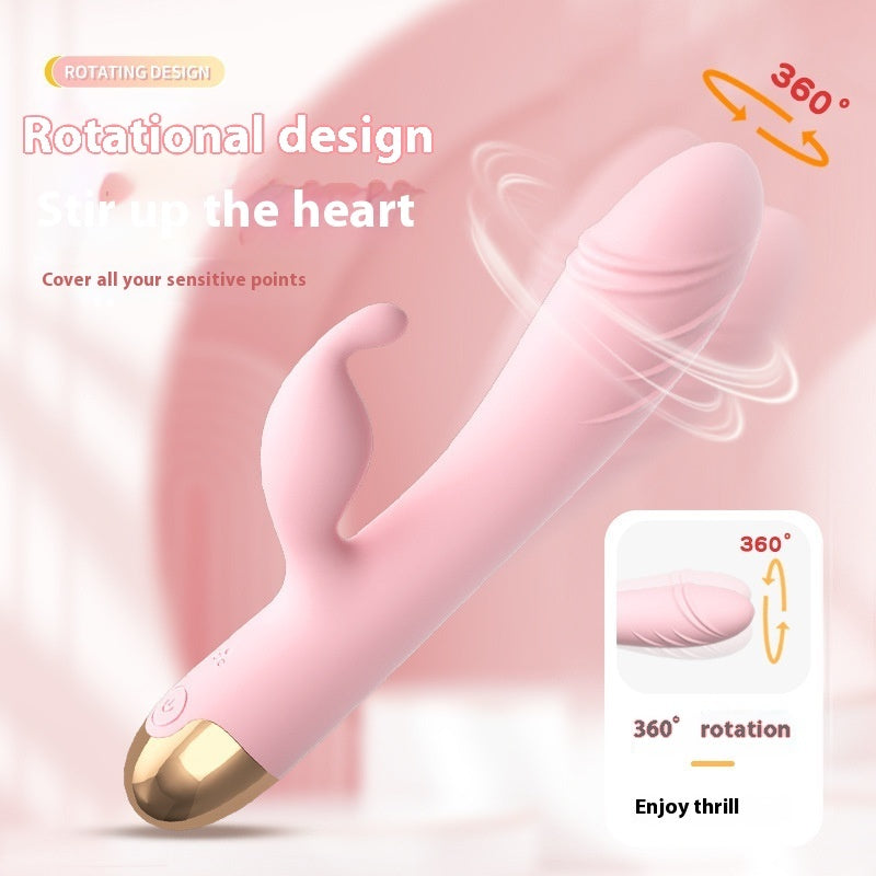 Vibrador rotatorio doble estimulación con múltiples frecuencias / Rotating Dual-Stimulation Vibrator with Multi-Frequency Modes