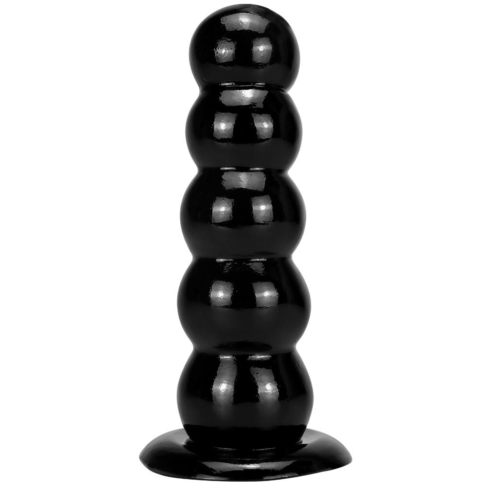 Plug Anal con Cuentas Suaves y Ventosa – Juguete Extra Grueso de Gran Tamaño / Tower Sucker Soft Pull Beads Butt Plug – Oversized Thick Toy