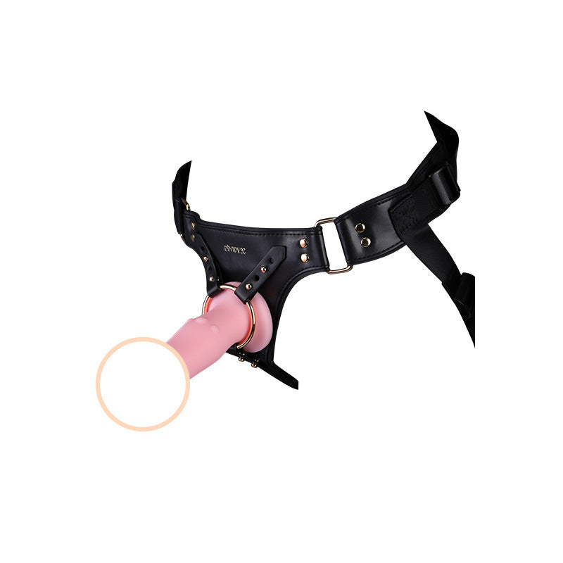 Arnés y dildo realista para mujer – Estilo cuero / Strap-On with Realistic Dildo – For Women