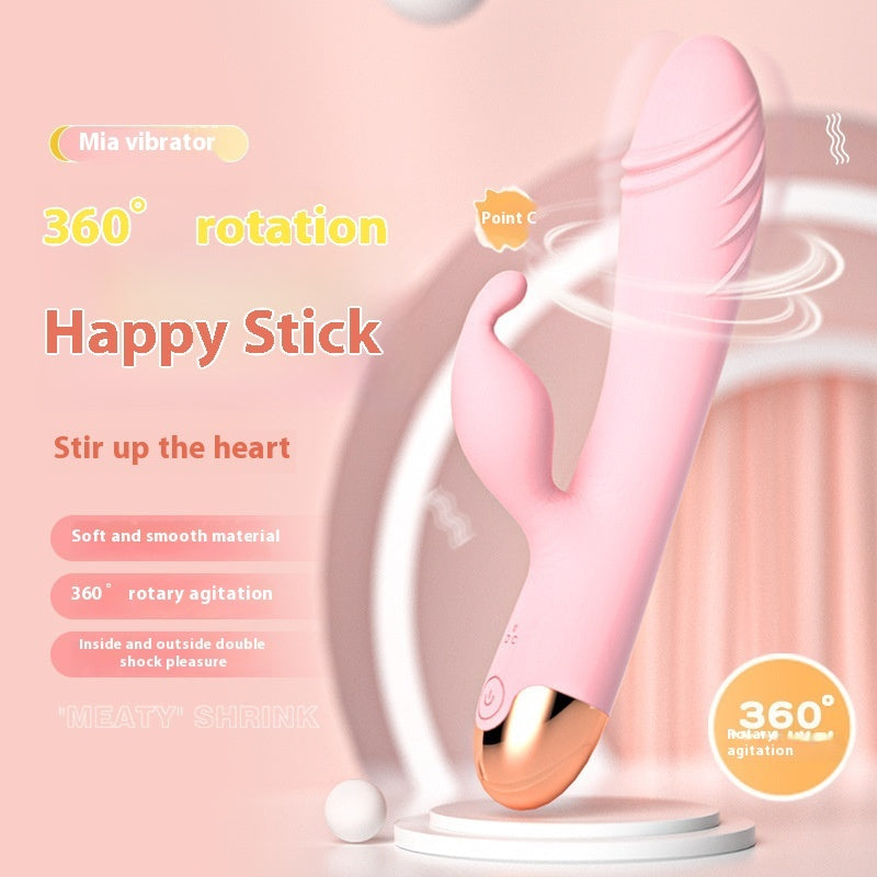 Vibrador rotatorio doble estimulación con múltiples frecuencias / Rotating Dual-Stimulation Vibrator with Multi-Frequency Modes