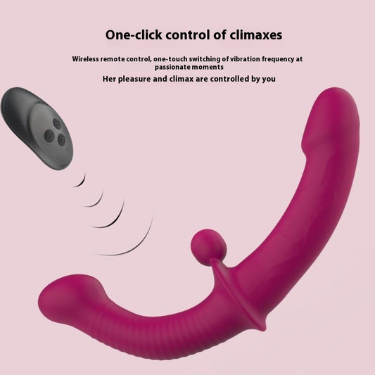 Remote Control Double-Head Vibrating Dildo – Women's Exclusive Wearable Sex Toy / Dildo Vibrador de Doble Cabeza con Control Remoto – Juguete Sexual Exclusivo para Mujeres, Usable