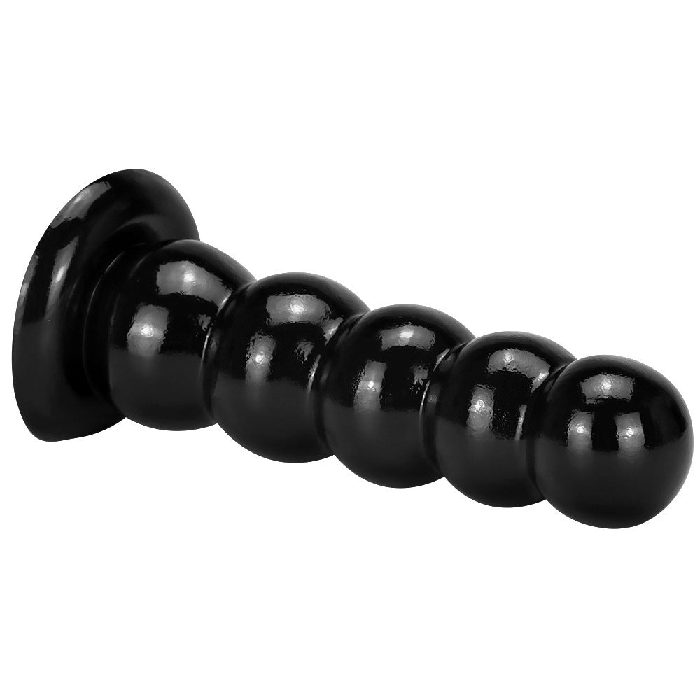 Plug Anal con Cuentas Suaves y Ventosa – Juguete Extra Grueso de Gran Tamaño / Tower Sucker Soft Pull Beads Butt Plug – Oversized Thick Toy